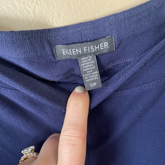 Eileen Fisher Pull On High Rise Straight Leg Knit Trouser Pants - Picture 3 of 7